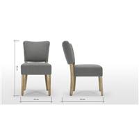 Irvington chaise gris graphite