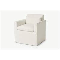 Kasiani chaise avec accoudoirs blanc