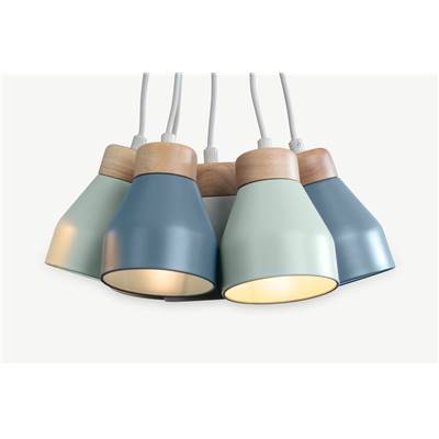 Albert lustre multiple, bleu oeuf de cane et gris doux