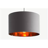 Oro très grand abat-jour gris et cuivre