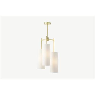 Lance lustre laiton brossé et blanc