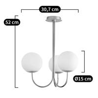 Manisa suspension laiton et verre