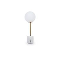 Pops lampe de table marbre blanc et mtal dor