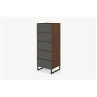 Hopkins commode gris et noyer