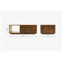 Anderson table basse en bois de manguier et laiton