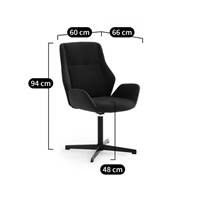 Andrews fauteuil de bureau rotatif gris