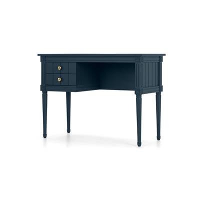 Bourbon bureau compact bleu foncé et laiton