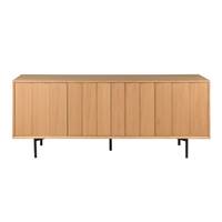 Hyma meuble bas 4 portes en chêne naturel