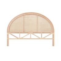 Singa tête de lit 140cm en rotin naturel clair