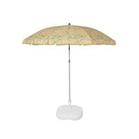 Beach parasol en toile cachemire jaune 160