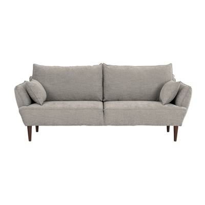 Becca canapé 3 places tissu gris clair