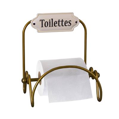 Dérouleur papier « Toilettes » émaillé