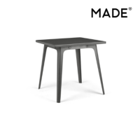 Edny table compacte gris argenté foncé