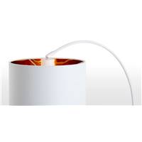 Sweep lampe de table blanc mat et cuivre