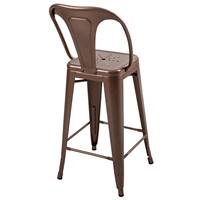 Lix chaise îlot central en métal cuivre H67