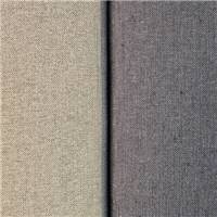 Grand canapé droit bicolore gris et beige en tissu texturé