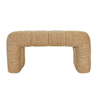 Bruna banc en tissu tweed jaune miami