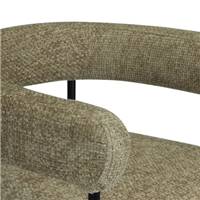 Borry tabouret de bar tweed taupe et métal noir H78