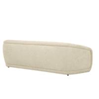 Vico canapé convertible en tissu tweed sable