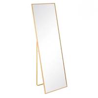 Torcy grand miroir sur pied en métal doré H160cm
