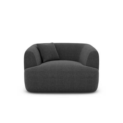 Gankeri fauteuil 1 place tissu structuré gris anthracite