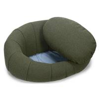 Snooz panier pour animaux en tissu bouclé kaki