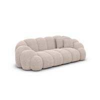 Dolban canapé 2 places en tissu texturé beige