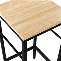 Misou tabouret de bar H67 en bois et métal