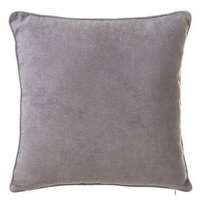 Antelina coussin suedine gris 60x60