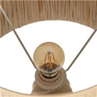 Morona lampe de table en céramique crème et fibre naturelle H53cm