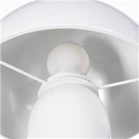 Mushy lampe de table champignon métal blanc H25cm
