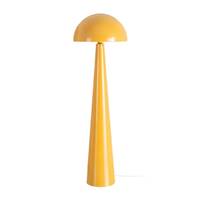 Lampadaire champignon jaune moutarde en métal H128cm