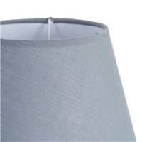 Samine lampe à poser en céramique bleu rayé blanc abat-jour tissu H30cm