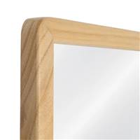 Kimy grand miroir rectangulaire en bois clair de paulonia H180cm
