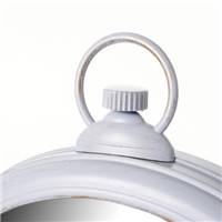 Clarla miroir rond blanc type gousset