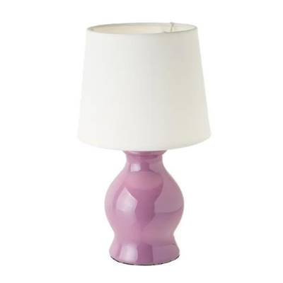 Finley lampe en céramique violet et blanc