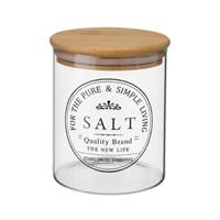 Partage bocal de cuisine marron borosilicate et bambou H13
