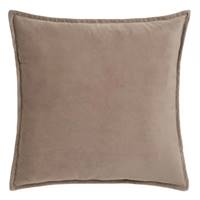 Burn coussin en polyester taupe 55x55cm
