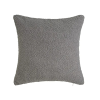 Sherpa coussin bouclé gris 45x45