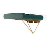 Dayde porte-vlo bleu canard bois et laiton