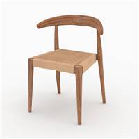 Blaise chaise en bois de teck et cordage loom