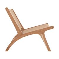 Ilios petit fauteuil en bois de teck et cordage type loom