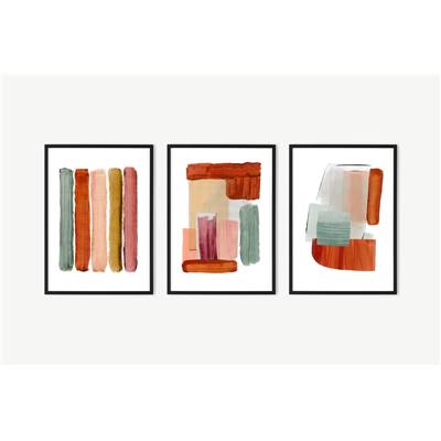 Abstract lot de 3 illustrations, Rebecca Hoyes