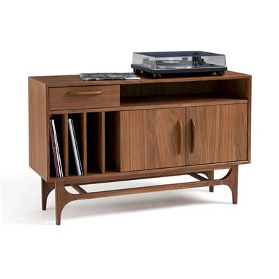 Perth meuble tv vinyles noyer