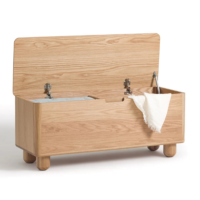 Palmo banc coffre 2 niches en chne clair