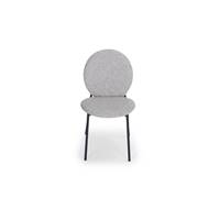 Roots chaise tissu gris dorian et noir