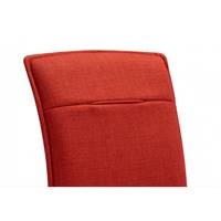 Ciao lot de 4 chaises en tissu rouge