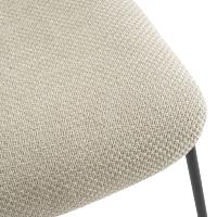 Nordine chaise tweed texturé ficelle