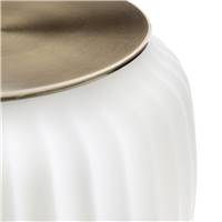 Papeete suspension en opaline blanche