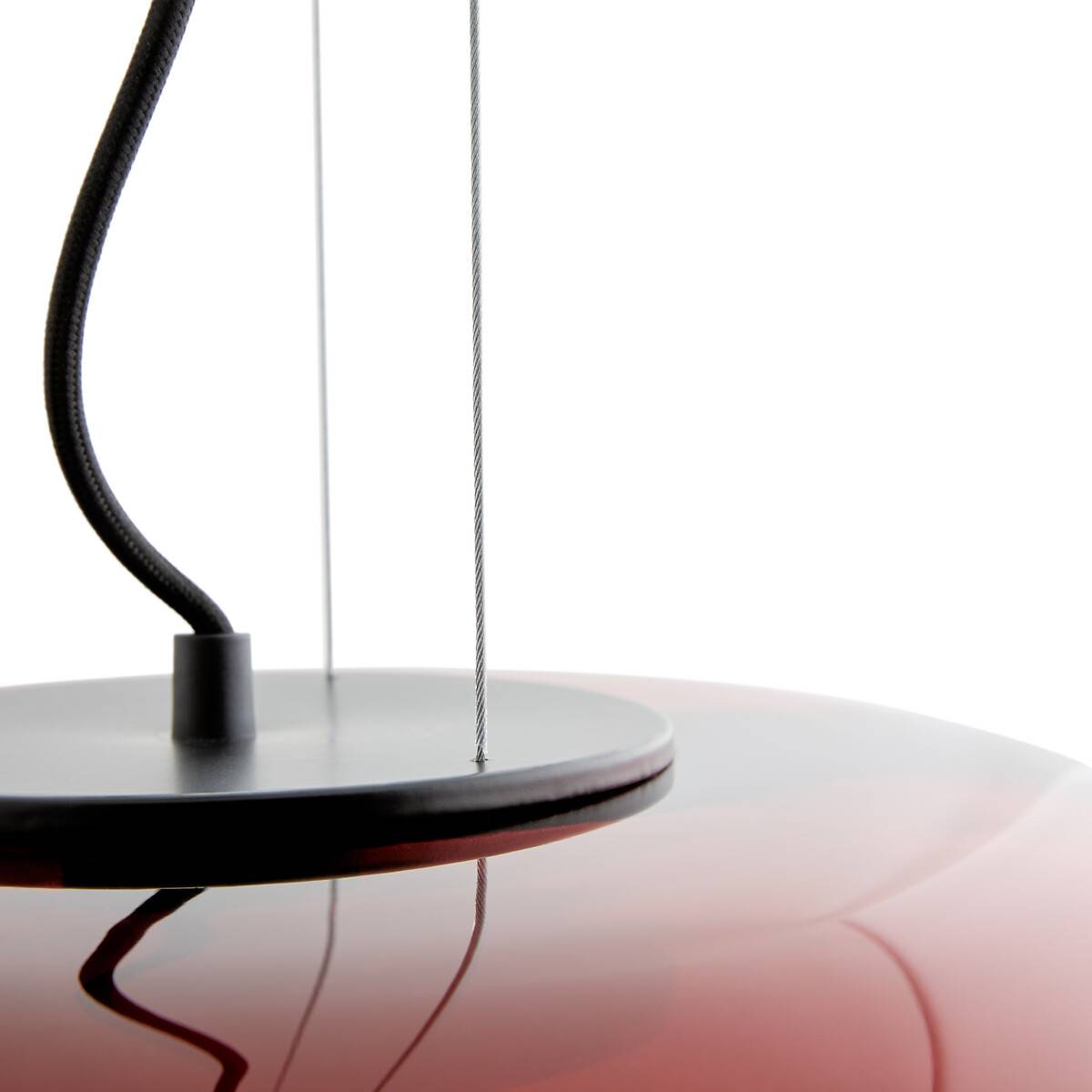 Luoko suspension en verre rouge